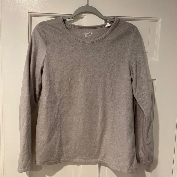 croft & barrow Other - Croft & Barrow Gray Fleece Long Sleeve Crew Neck Sleepwear Top – Small